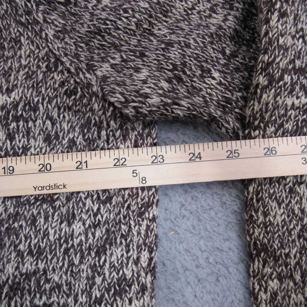Polo Ralph Lauren Men XXL Brown Marled Cotton Toggle Hoodie Sweater Chunky Knit
